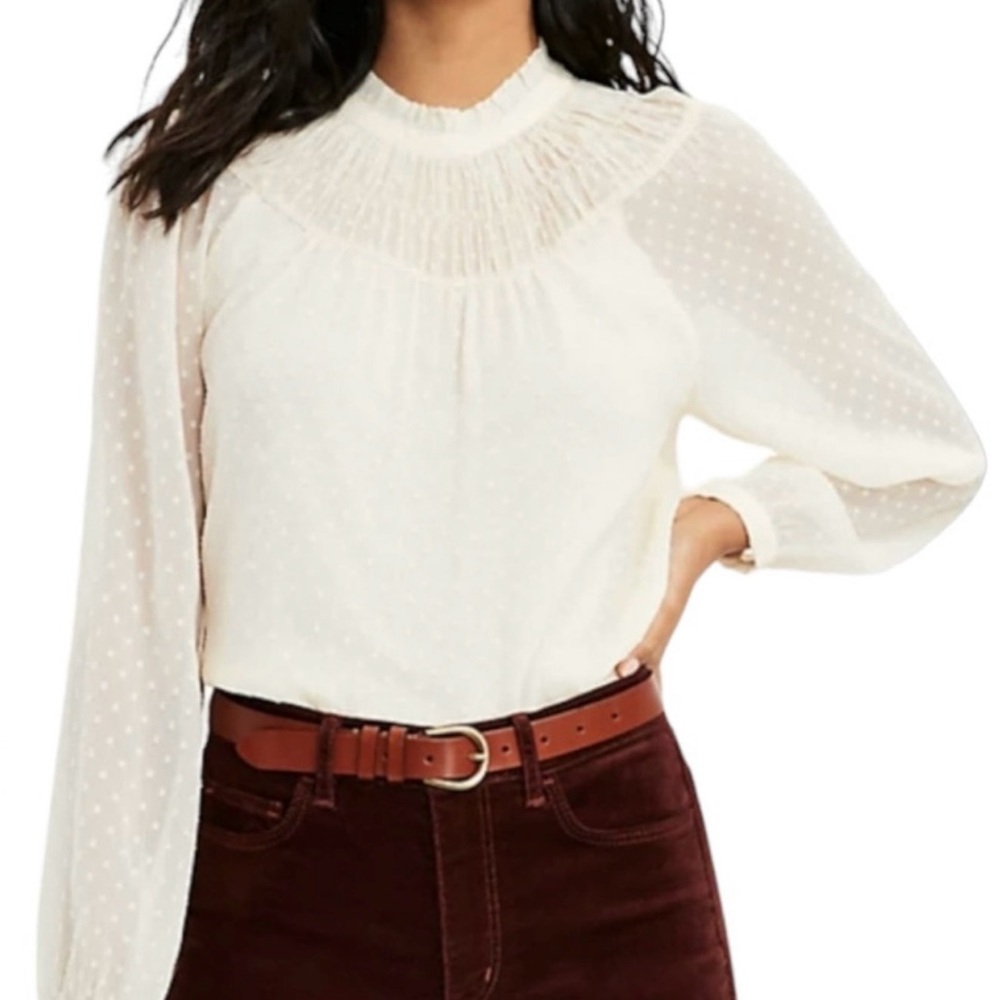 NWT Loft cream blouse